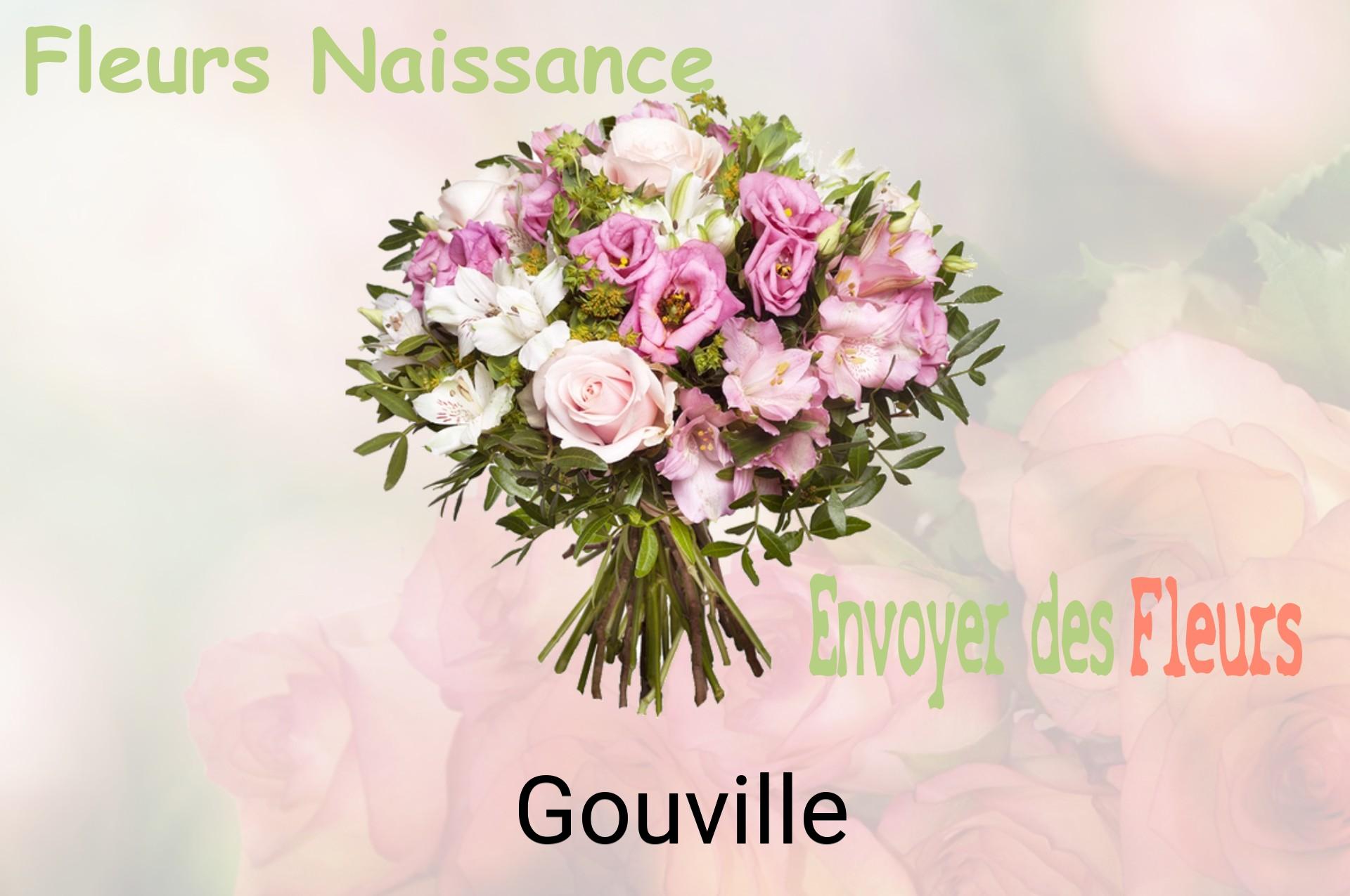 Bouquet de fleurs de naissance livré à Gouville